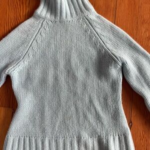 Women's teal cashmere Turtleneck Sweater